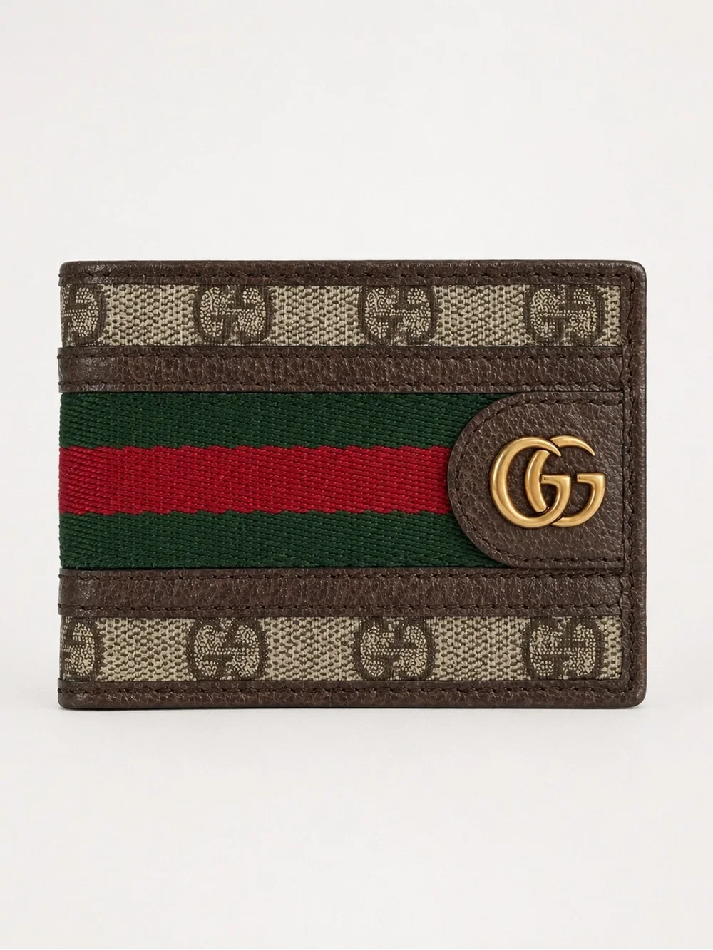 Gucci Ophidia GG Supreme Mini Bifold Wallet Mens
